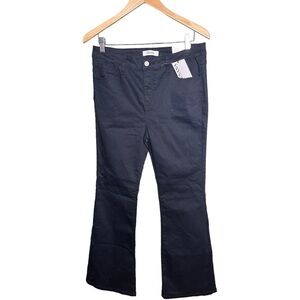 NWT Zenana Black Boot Cut High Rise Cotton Blend Stretch Jeans L